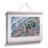 Poster Der Blick von oben: Steine am Strand 