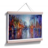 Poster Schmucker - Stadt am Fluss 