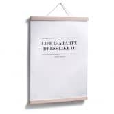 Poster Audrey Hepburn - Life is a party 