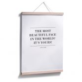 Poster The most beautiful face in the world 