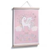 Poster Kvilis - Believe in Unicorns - rosa 