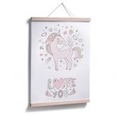 Poster Kvilis - Love you - Einhorn im Liebesglück 