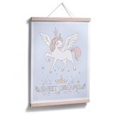 Poster Kvilis - Sweet Dreams - Einhorn mit Krone 