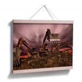 Poster Majkut - Travail de chantier 