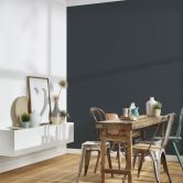 Architects Paper Vliestapete Floral Impression Unitapete einfarbig schwarz 