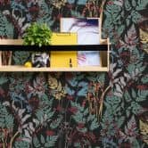 Architects Paper Floral Impression - Papier peint intissé fleuris, noir 