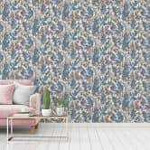 Architects Paper Vliestapete Floral Impression Blumentapete floral blau, creme, beige, gelb, grau 