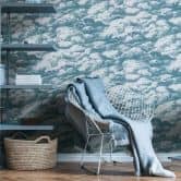 Architects Paper Vliestapete Jungle Chic Wolkentapete blau, weiß 