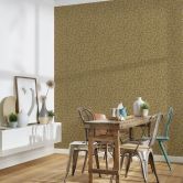 Architects Paper Vliestapete Jungle Chic Tapete in Holzoptik gelb 