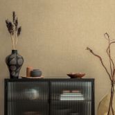 Strukturtapete Textil-Optik Sandgelb Beige - Dezente Vliestapete modern 
