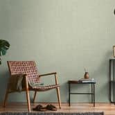 Strukturtapete Textil-Optik Hellgrün - Dezente Vliestapete modern 