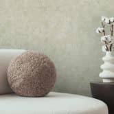 Concrete look wallpaper light green - Modern textured wallpaper in plaster look 