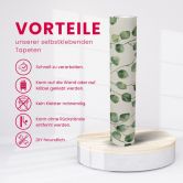 Selbstklebende Tapete & Möbelfolie - Steinoptik - Modern - hellgrau - Rolle 840x53 cm  