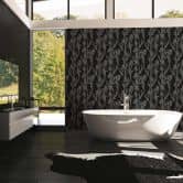 Daniel Hechter Papier peint floral Noir, Gris, Blanc  