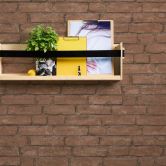 Livingwalls Vliestapete Industrial Tapete in Backstein Optik braun, orange 