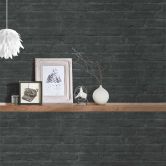 Livingwalls Vliestapete Industrial Tapete in Backstein Optik grau, schwarz, anthrazit 