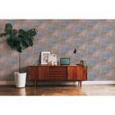 Livingwalls Metropolitan Stories 2 Antonio - Barcelona Papier peint effet carrelage, Beige, Bleu, Marron 