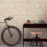 A.S. Création Vliestapete Wood and Stone Tapete in Steinoptik Naturstein beige, creme 