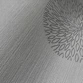 A.S. Création Vliestapete Spot Blumentapete floral Glitzereffekt grau 