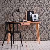 Livingwalls Vliestapete Trendwall Tapete mit Ornamenten barock beige, metallic, schwarz 