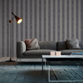 Livingwalls Vliestapete Trendwall Tapete mit Blockstreifen beige, grau, schwarz 