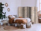 Paravent, Raumteiler freistehend, Trennwand - Desert Nights - Ornamented Persian Carpet in Muted Colors 