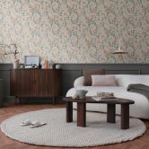 COSMOPOLITAN Blumen Trend-Tapete Creme Apricot - Vliestapete Blüten und Blätter 