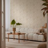 COSMOPOLITAN Dschungel Tapete Beige Creme - Botanische Vliestapete mit Blättern 