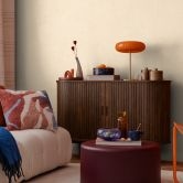 COSMOPOLITAN Tapete Sandbeige mit Struktur - warme Vliestapete Wohnzimmer 