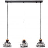 Pendelleuchte Annelie, braun, 120 x 100 cm, Holz Pendellampe 