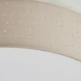 Deckenleuchte Ava, grau, Ø 38 cm, Textil Innenleuchte 