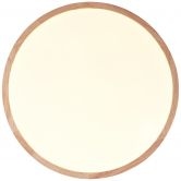 Deckenleuchte Cleo, beige, Ø 39 cm, Holz Lampe 