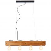 Pendelleuchte Daniel, braun, 150 x 75 cm, Holz Pendelleuchte 