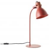 Tischleuchte Franziska, rot, 52 x 28,5 cm, Metall Schreibtischlampe 