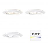 Deckenleuchte Haily, weiß, 49,5 x 6 cm, LED-Deckenleuchte, dimmbar 