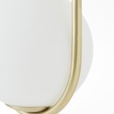 Pendelleuchte Ian, gold, 120 x 107 cm, Glas Lampe 