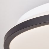 LED-Deckenleuchte Iva, schwarz, ⌀39,5 cm, Deckenlampe mit LED, dimmbar 