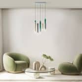 Design LED-Pendelleuchte Jenna, 8-flammig 