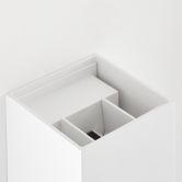 Außenwandleuchte Johannes, weiß, 10 x 10,3 cm, Metall Außenleuchte 