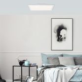 LED-Deckenleuchte Jolien, weiß, 39,5 x 39,5 cm, Deckenlampe 