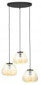 Pendelleuchte Junis, braun, 176 x 40 cm, Metall Pendelleuchte 