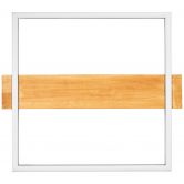 Deckenleuchte Layla, braun, 4,6 x 40 cm, Holz Lampe 