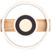 Deckenleuchte Leopold, braun, 5,5 x 39 cm, Holz Moderne LED-Deckenleuchte, dimmbar 