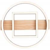 Deckenleuchte Leopold, braun, 5,5 x 39 cm, Holz Moderne LED-Deckenleuchte, dimmbar 