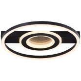 Deckenleuchte Marlies, schwarz, 5 x 37 cm, Metall Glitzereffekt 