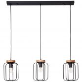 Pendelleuchte Rosalie, braun, 130 x 100 cm, Holz Pendellampe 