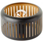Tischleuchte Silvio, gold, 18,8 x 27 cm, Metall Tischlampe 