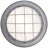 Wand- und Deckenleuchte Sina, grau, 14,5 x 34 cm, Glas Deckenlampe, dimmbar 