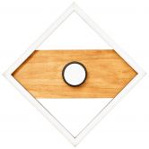 Deckenleuchte Vincent, braun, 6,2 x 25 cm, Holz Lampe 