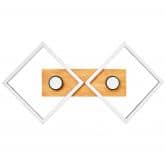Deckenleuchte Vincent, braun, 70,7 x 35,4 cm, Holz Lampe 